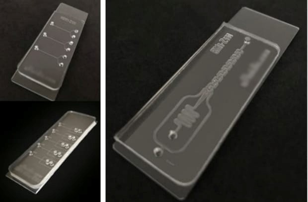 OTTOCAPS microfluidic chips used to generate mono-disperse droplets